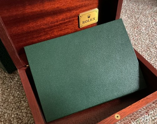 RARO HALLAZGO Auténtico Rolex 16528 Zenith Daytona Caja de Reloj de Madera de Fábrica - Imagen 7 de 14