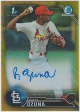 2016 Bowman Chrome 1st BCAP-RO Raffy Ozuna Auto Gold Refractor /50 Autograph