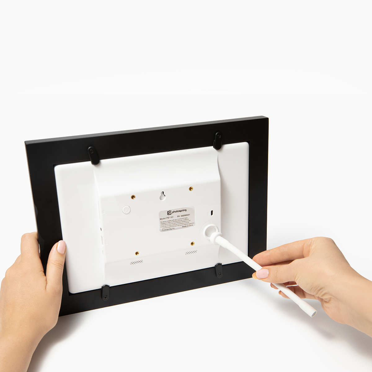 PhotoSpring 10in WiFi Digital Photo Frame Touchscreen Black eBay