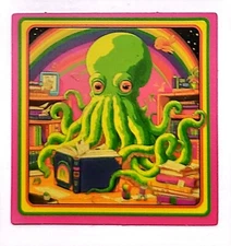 Retro 70s Vintage Style Surreal Fantasy Horror Anime Water Resistant Sticker