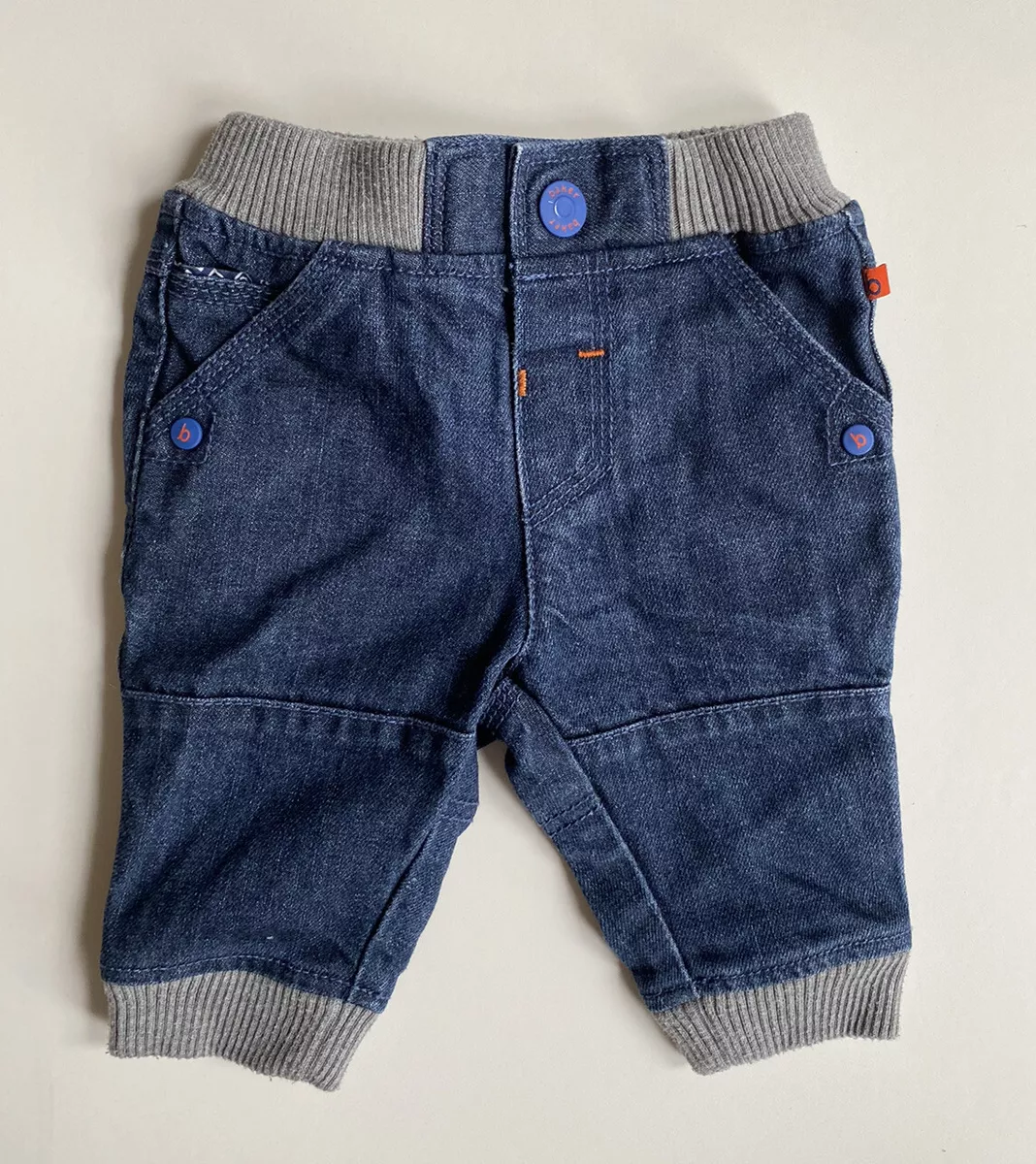 Ted Baker baby size 3 6 months pull on blue jeans pants elastic