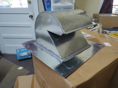 Master Flow 10'' Roof Goose Neck Vent Exhaust Cap Durable Galvanized Steel Screen