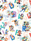 Vintage Mickey Mouse & Friends ABC Alphabet Full Size Flat Sheet by Pacific