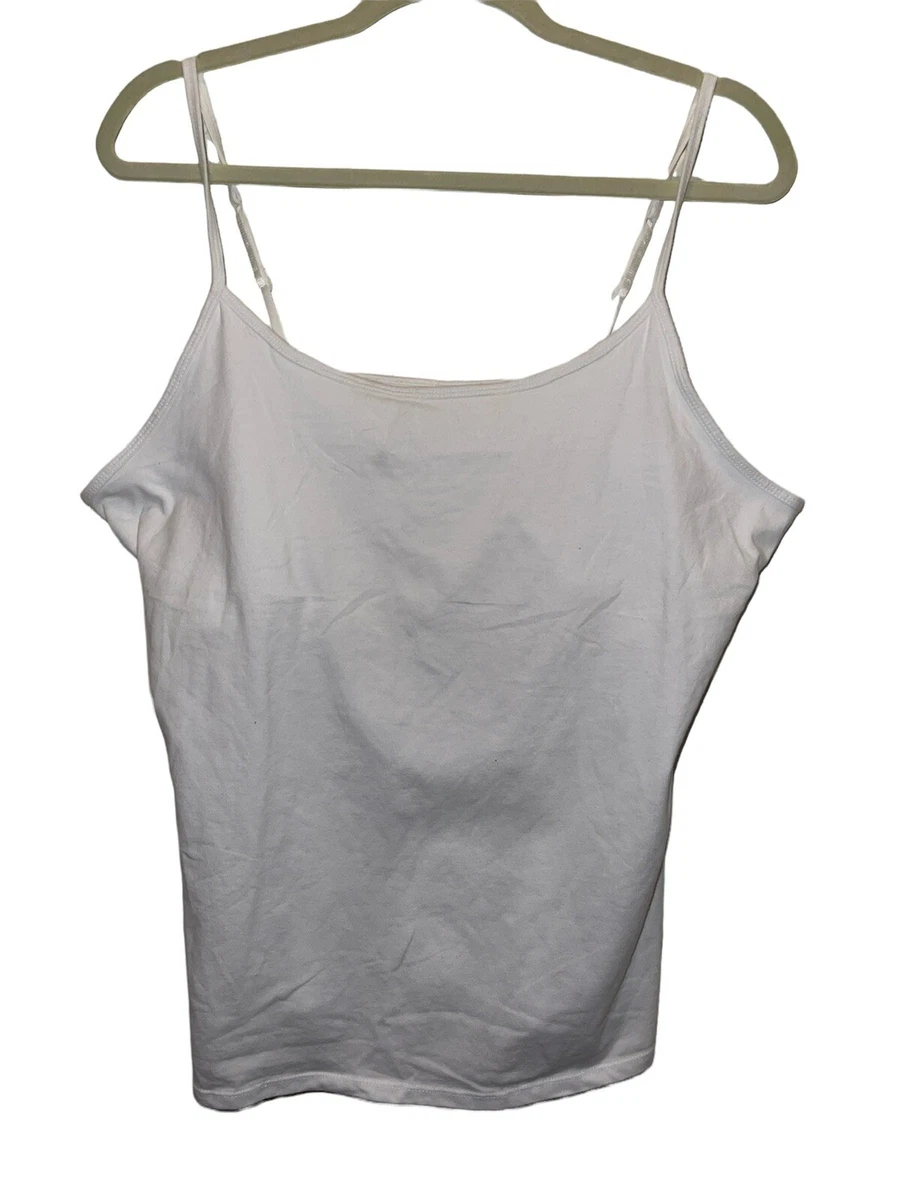 Chelsie Cami Tank Top Long Layering Casual Camisole Adjustable Plus Size XXL
