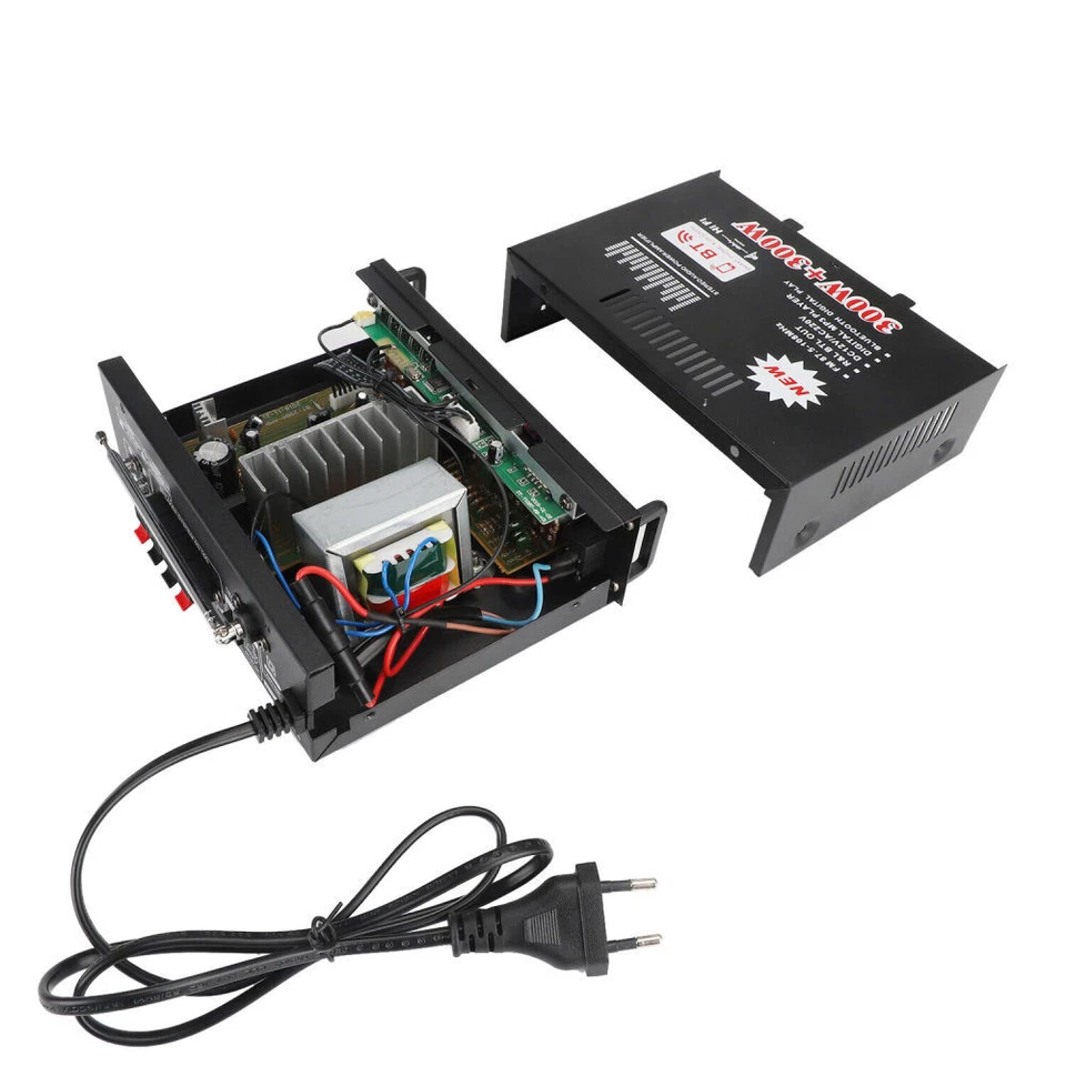 600W Bluetooth Mini Verstärker HiFi Power Audio Stereo Bass AMP MP3 FM USB Auto - Bild 4 von 4