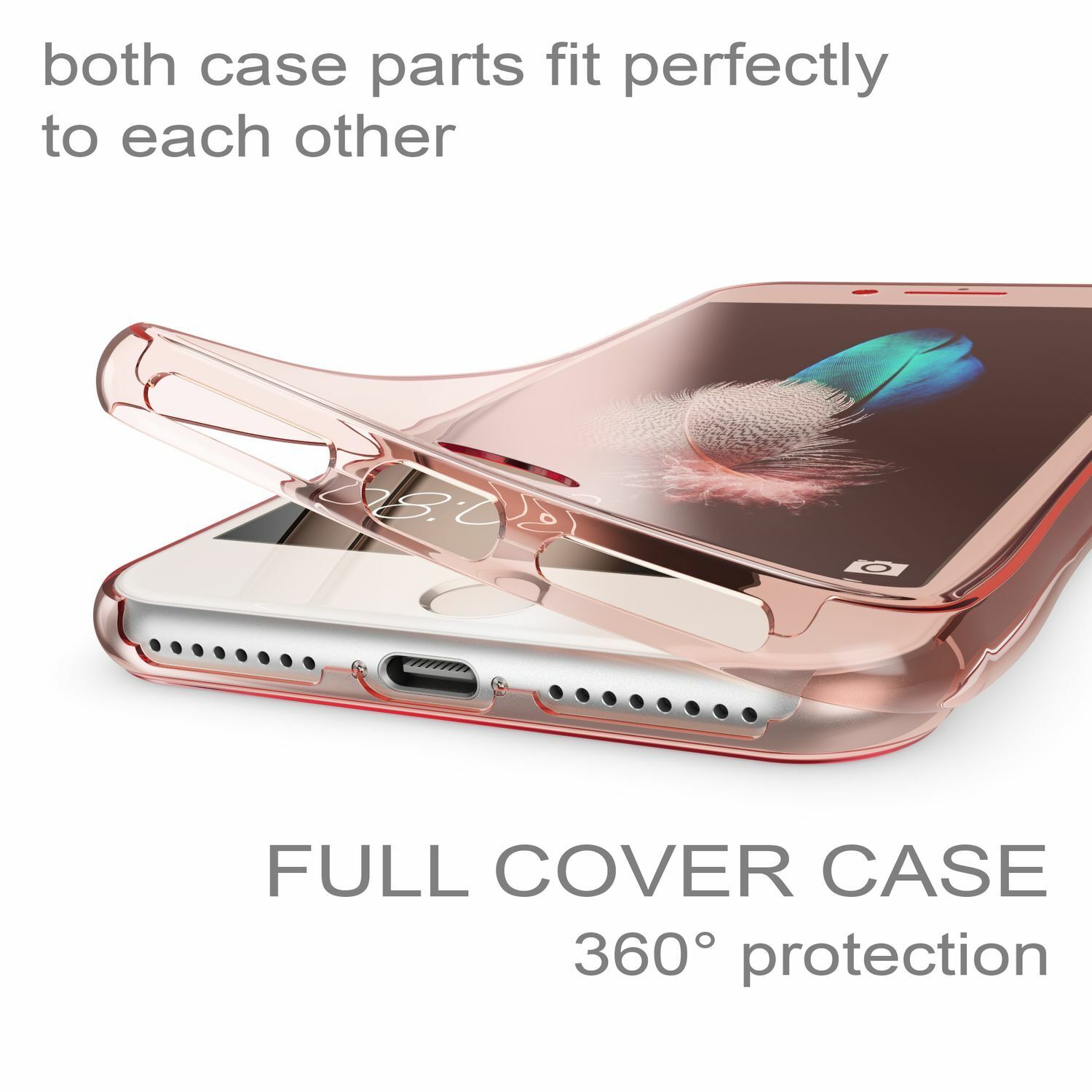 naked swear micro Apple iPhone 7 Plus 8 Plus 360 Full Body Case by NALIA, Front and Back  Cover | eBay
