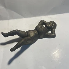 Antique “Naughty Nellie” Boot Jack. Solid Cast Brass. “Rare” Find In Brass