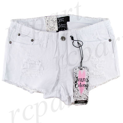 New Jeans Colony Girls Junior White Jeans Shorts Summer Casual 1 3 5 7 9 11 13