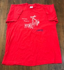 Georgia support t-shirt Red Men’s XL Made In USA Bulldogs Donkey Atlanta DVD Vtg
