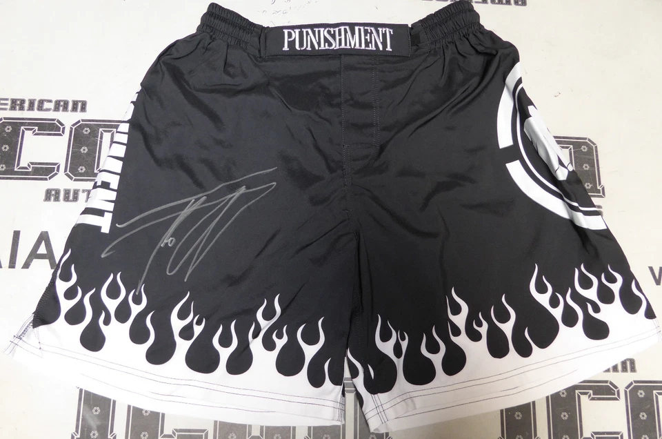 Pantalones Cortos de Lucha Bellator MMA 131 Firmados por Tito Ortiz Certificado de Autenticidad PSA/DNA UFC 73 Trunks Auto'd Foto 3 de 4