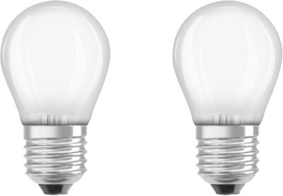 OSRAM LED STAR PLUS LED-Lampe E27 mit Filament Matt Tropfen Doppelpack 470lm