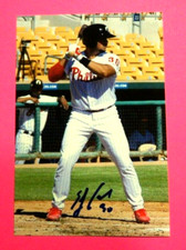 2017 AZFL, 4x6 photo. Philadelphia Phillies - EDGAR CABRAL - autographed
