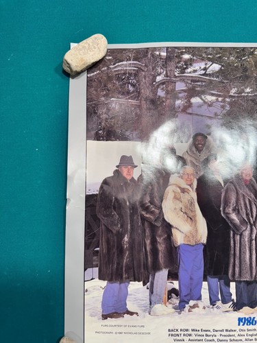 Vintage Denver Nuggets Team Poster 1986-87, COOL HEAT, English, Hanzlik, Lever - Picture 2 of 5