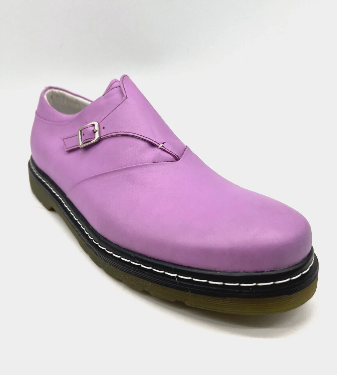 light purple mens dress shoes BARBARA Genuine Leather Oxford Dress Shoes for Men, Lilac / 12