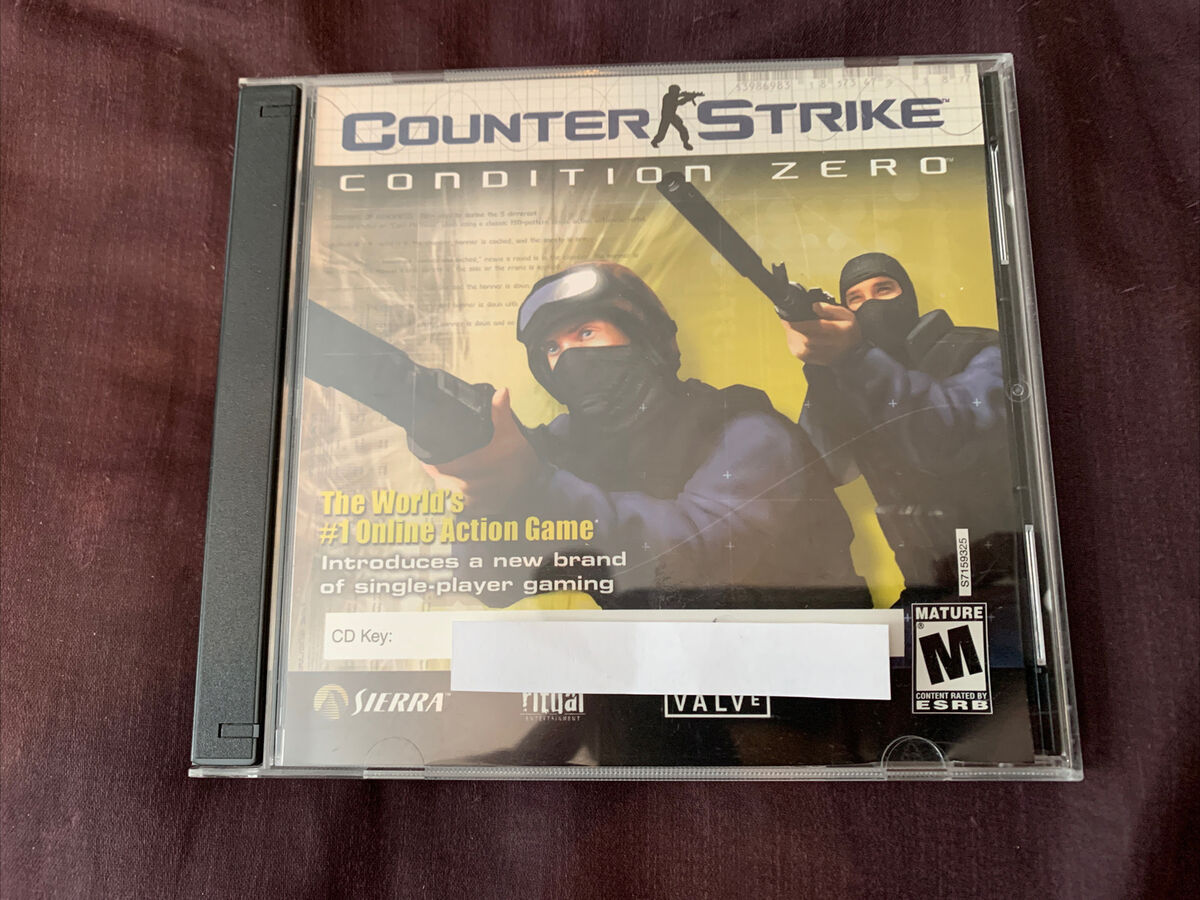 Counter Strike Condition Zero 2 DVD PC GAMING CD Key Jewel Case Sierra Valve