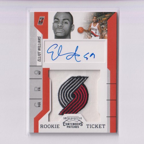 2010-11 Playoff Contenders Patches AUTO #121 Elliot Williams RC Rookie