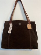 Timberland Brown Suede Leather Purse New With Tags Leather Straps Boho