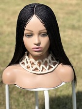 Braided wig.micro Twist Wig. 16inches Long. Color Black.