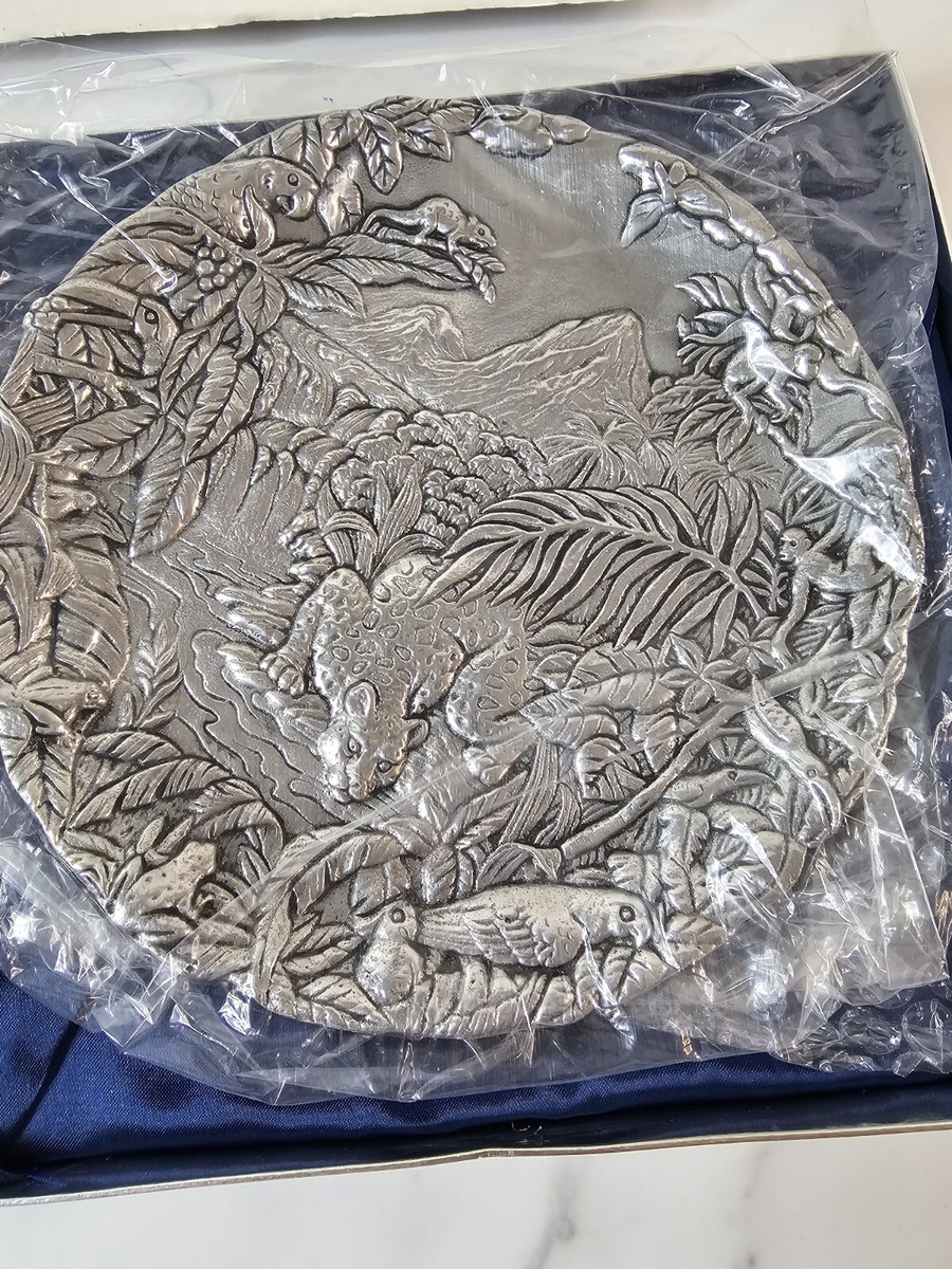 ARTHUR COURT アルミニウムプレイト　Rainforest ARTHUR COURT COLLECTIBLE RAINFOREST PLATE SIGNED BY E. COURT