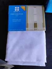 Essential Home Sheer Voile Panel Set Of 2