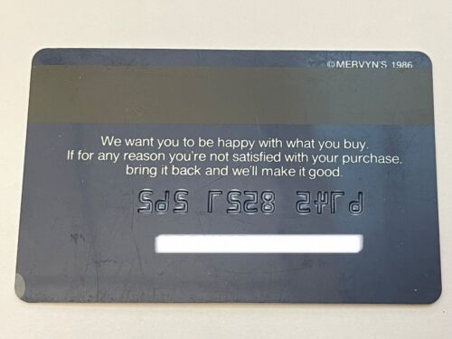 Vintage Mervyn’s Credit Card Defunct Company Related to Target Corporation - Picture 2 of 3