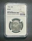 1964 Kennedy Half Dollar 50C NGC PF67 Proof Silver Philadelphia Cert 8349321-036