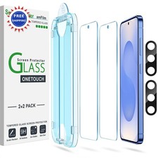 Samsung Galaxy S25 6.2 Screen Protector + Camera Lens Tempered Glass amFilm