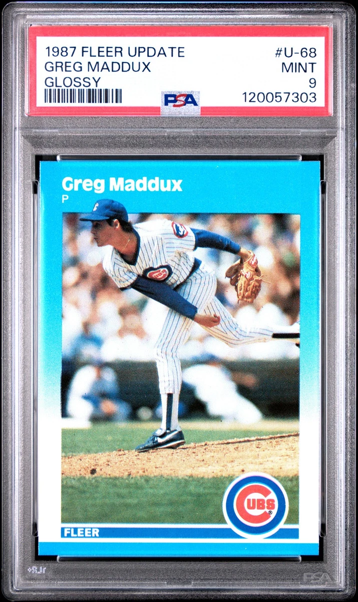 スポーツ選手 87 fleer update greg maddux rc!.! 1987 Fleer Update - Greg Maddux #U-68 (RC) for sale online | eBay