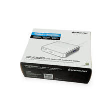 New IOGEAR MiniView Micro GCS634U 4 Port USB KVM Switch White