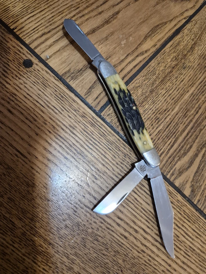 CASE XX 6347 STOCKMAN SS COM FACA DE BOLSO ESCUDO CELEIRO - Imagem 3 de 4