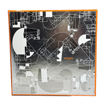 NEW Hermes Empty Multicolor Gift Box SILVER