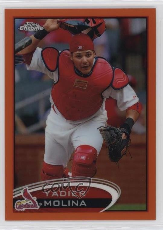2012 Topps Chrome Retail Orange Refractor Yadier Molina #97 04br