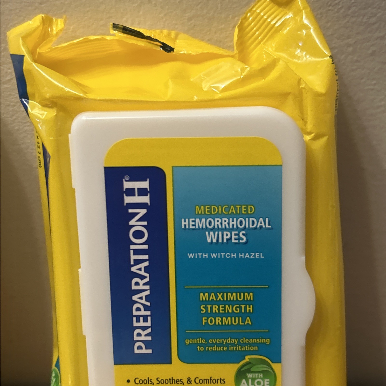 3x Preparation H Medicated Wipes Gentle Everyday Cleansing 48 each - 144 Total