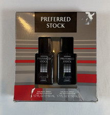 Preferred Stock Cologne Spray Set 1.7 Fl Oz. New In Box Mens 2 Bottles Vintage