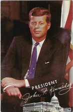 President John F. Kennedy-Morgan County Democratic Commitee-Vtg. Postcard