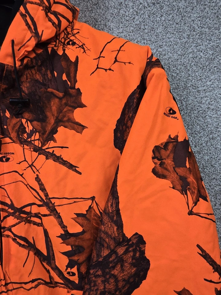 Sports поле куртка мужская 3XL Blaze оранжевый мшистый дуб камуфляж с капюшоном парка охоты - Изображение 4 из 4