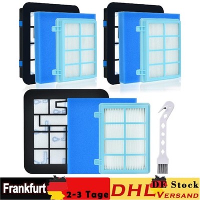 Filter-Set Ersatzfilter für Philips PowerPro Compact und Active Staubsauger