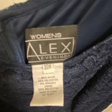 Alex Evenings, Sparkly Blue Elegant Dress Size 20 W