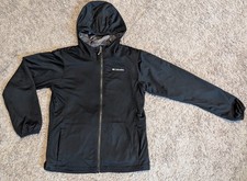COLUMBIA Boys Size 10/12 Reversible Lightweight Zip Up Spring Jacket EUC