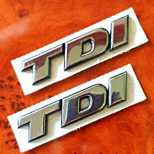 2 VW TDI schriftzug retro Kleber Aufkleber original Zeichen GT T4 golf logo kult
