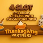 4 x slot Instant complete  ( Thanksgiving Partners Event ) Monopoly_Go! 🌟