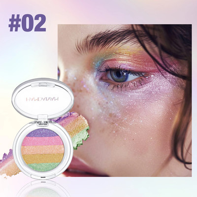 Multipurpose Eyeshadow Palette Waterproof Pigmented Rainbow Chameleon Highlighte