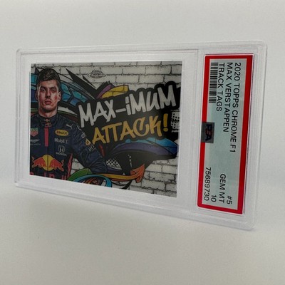 PSA 10 - Max Verstappen #5 - 2020 Topps Chrome 1 - Track Tags | eBay