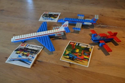 Lego 3 Sets 657 609 687 70er Flugzeuge 70s Legoland mit BA with instructions - Bild 1 von 3
