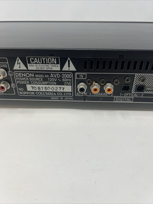 DENON AVD-2000 Super Rare Vintage Digital Processor Decoder. Power