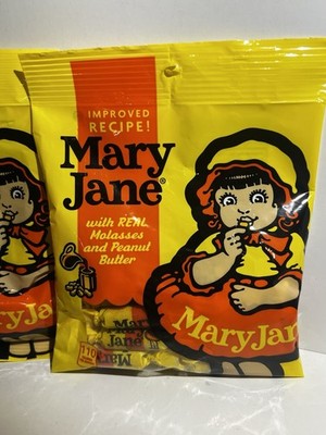 Mary Jane Nostalgic  Sweet Candy Molasses Peanut Butter 2 Bags Fast Shipping