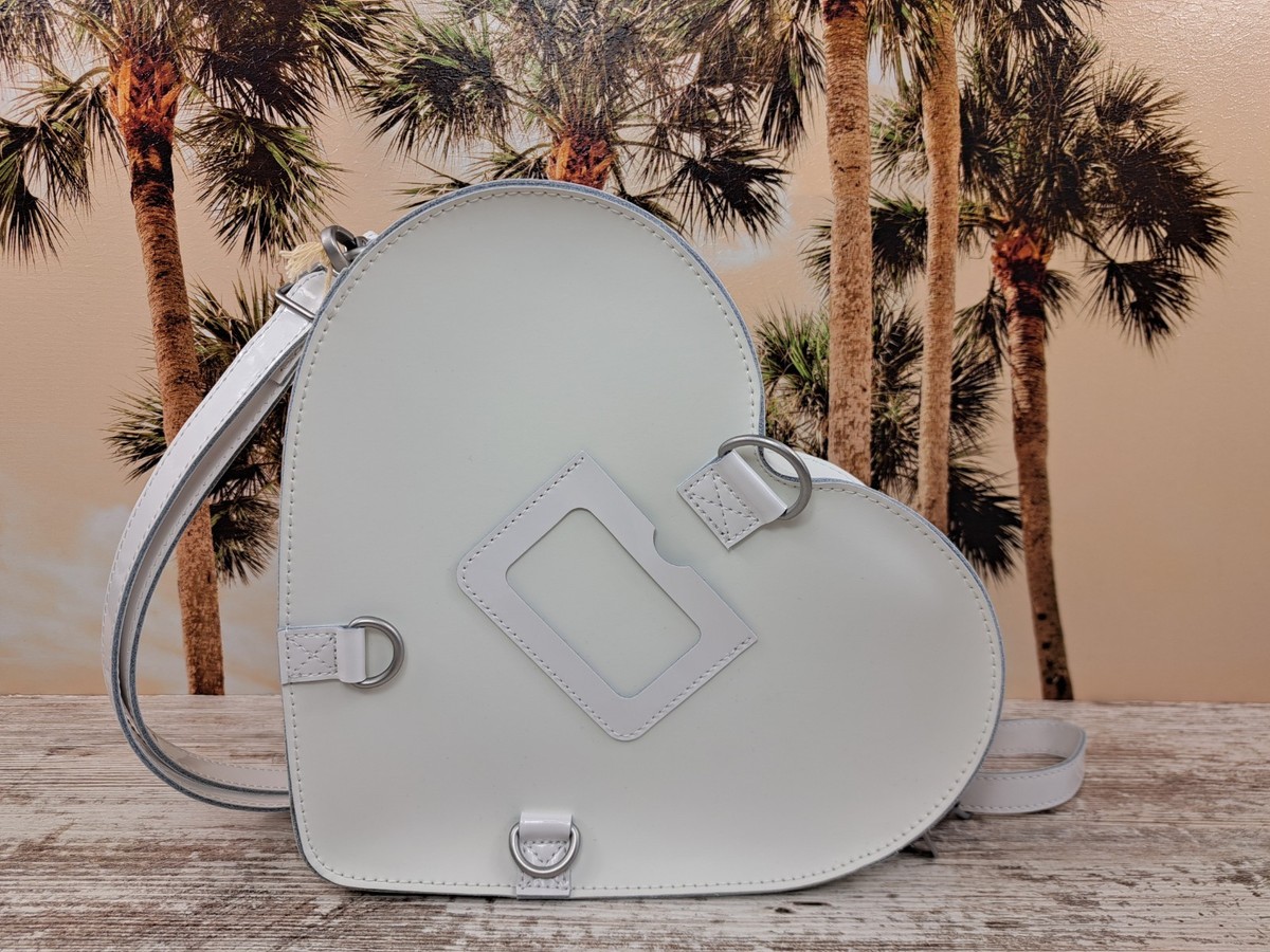 Dr. Doc Martens Heart Shaped Leather Backpack Cross Bag Handbag