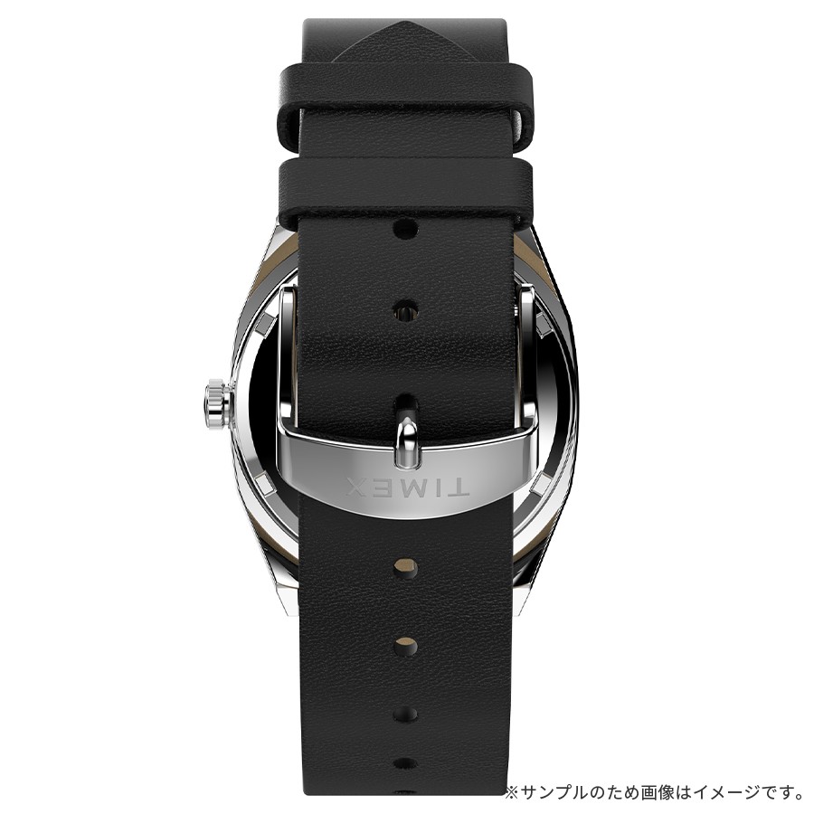 時計 TIMEX REISSUE 1983 E-line tw2y07500 Timex® Automatic 1983 E Line 34mm Leather Strap Watch - TW2Y07500