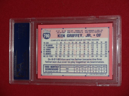 1991 Topps Tiffany Ken Griffey Jr. PSA 10 GEM MINT #790 RARE Check out Others! - Picture 2 of 2
