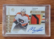 2019 20 Upper Deck SP Authentic Morgan Frost Future Watch Patch Auto /100 #242